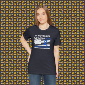 Diabetes Awareness, November we wear BLUE! Unisex Short Sleeve Tee