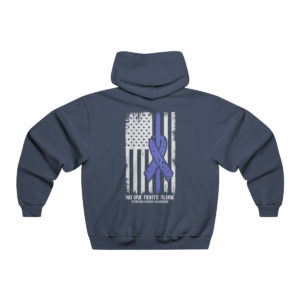 FRONT & BACK Stomach Cancer Awareness, NUBLEND® Hooded