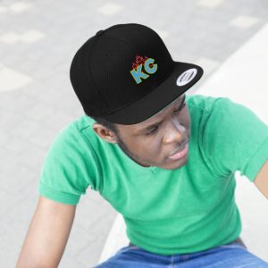 Unisex Flat Bill Hat, KC Lights