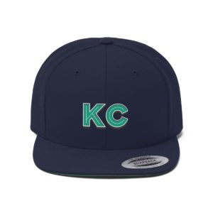 Unisex Flat Bill Hat, KC Logo