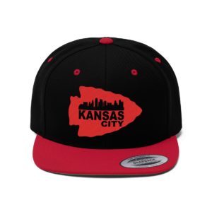 Unisex Flat Bill Hat KC Football