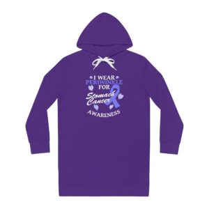 Women's Hoodie Dress Stomach Cancer Awareness